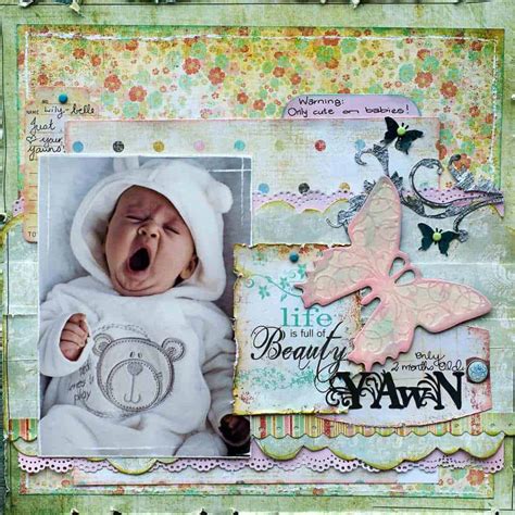 15 Adorable Baby Girl Scrapbook Page Ideas