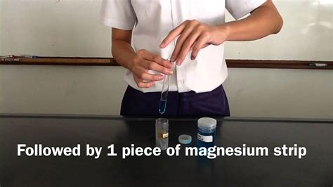 Displacement Reaction Magnesium And Copper Ii Hydroxide Youtube