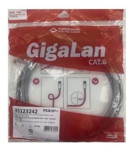 Patch Cord Cat6 1 5m U Utp Gigalan Furukawa