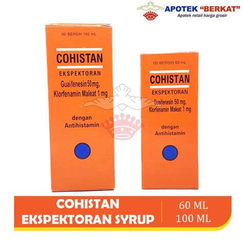 Jual Cohistan Expectorant Obat Batuk Obat Pilek Batuk Berdahak