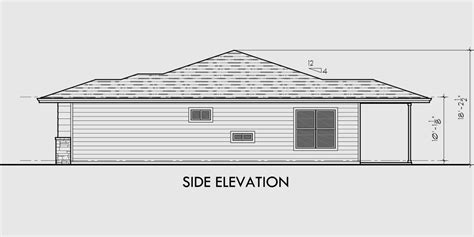 Modern Prairie Style Ranch Duplex Home Plans D 623 Bruinier And Associates