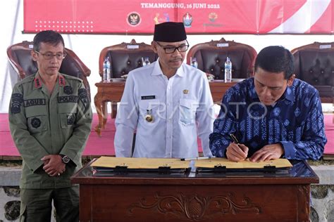 Penandatanganan Mou Kawasan Nusantara Terpadu Antara Foto