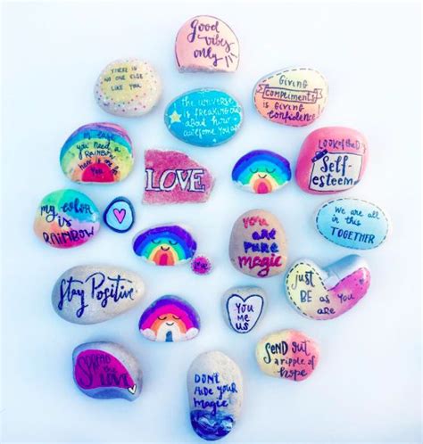 A Blog About Our Project Word Rocks We Share Rocks With Positive Words