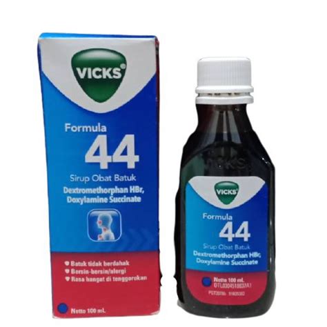 Jual Vicks Formula 44 Dewasa Syr 100ml Shopee Indonesia