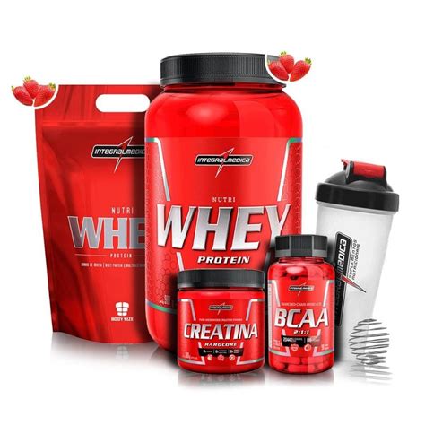 Kit Ganho De Massa Nutri Whey 907g Nutri Whey Refil 907g Creatina