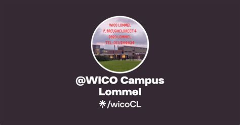 WICO Campus Lommel Instagram Facebook Linktree