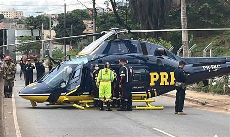 Helic Ptero Da Prf Faz Pouso For Ado Durante Resgate Em Acidente No