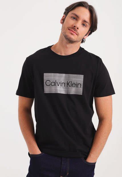 Polera Calvin Klein Mc Negro Calce Regular Compra Ahora Dafiti Chile