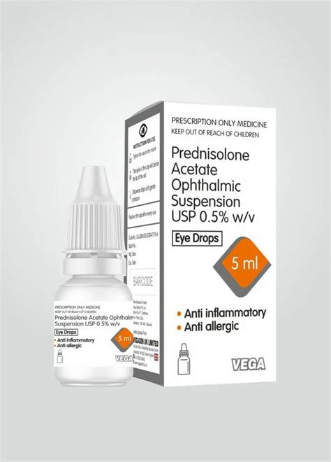 Generic Prednisolone Acetate Eye Drops Packaging Type Bottle