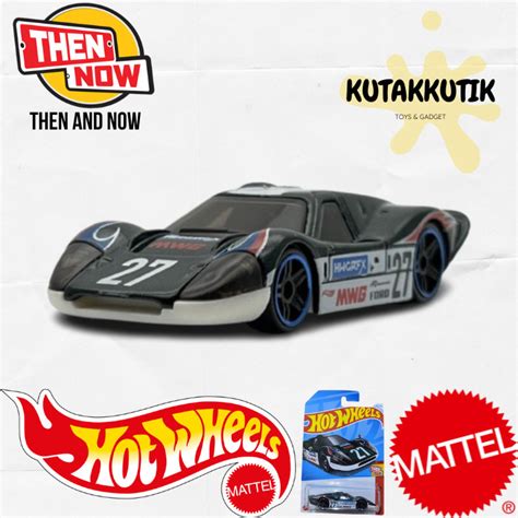 Jual Hot Wheels Mobil Balap Klasik Ford Gt Mk Iv Hitam Putih Hwgrfx No Lot M Then