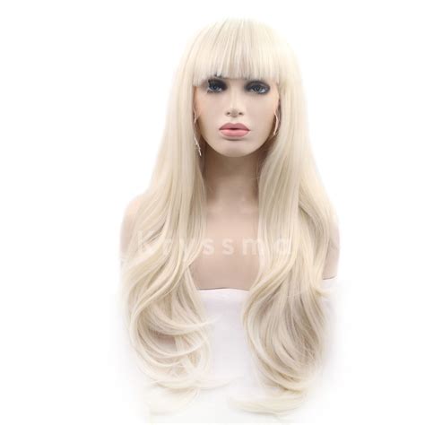 Blonde Synthetic Lace Front Wig With Bangs Official Site‎