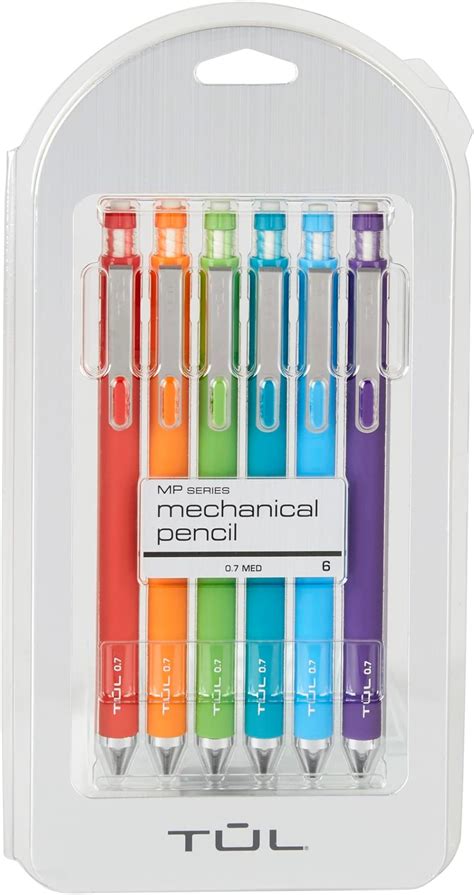 Amazon TUL Mechanical Pencils 0 7 Mm Assorted Barrel Colors