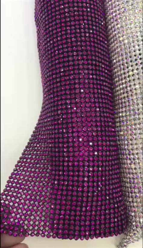 Cm No Glue Aluminum Setting Ss Crystal Mesh Sheet Rhinestone