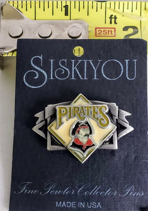 PITTSBURGH PIRATES Siskiyou Fine 3D Pewter Lapel Pin Tac Vintage New