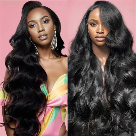 30 Inch Body Wave Lace Front Wigs Human Hair Pre Plucked 180 Density 13x4