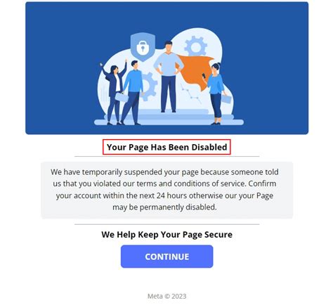 Meta Security Scam Your Page Has Been Disabled MacSecurity