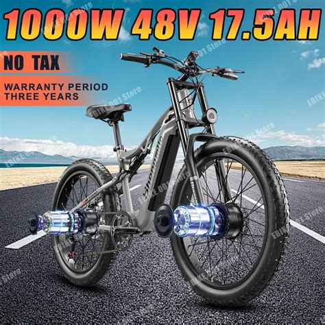 Shengmilo S W Dual Motor Electric Bicycle V Ah Samsung