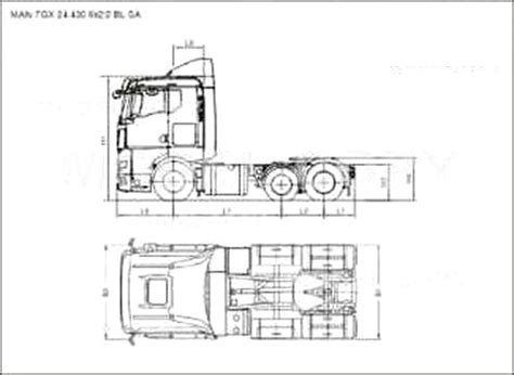 Man Tgx X Bl Sa D Drawing Blueprints Model