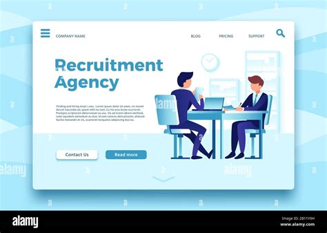 Recruitment Agency Business Employment Landing Page Finding And