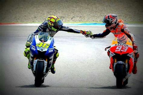 Rossi 46 Congratulates Marquez 93 On Another Victory Motorbikes