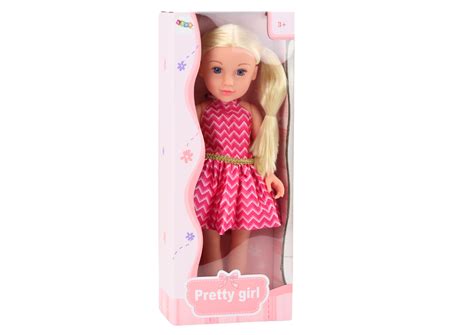 Doll Pink Dress Ponytails Blonde Hair Large Doll Cm Toys Dolls Houses Buggys Lalki