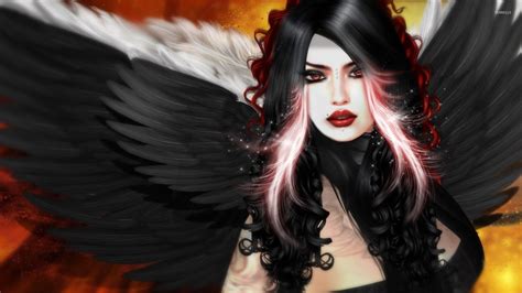 Gorgeous Dark Angel Wallpaper Fantasy Wallpapers 96096 Hot Sex Picture