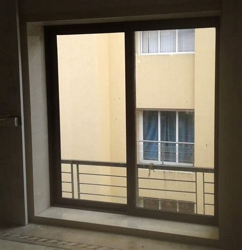 Aluminium Black 2 Sliding Glossy Glass Window For Home At Rs 650sq Ft In Mumbai