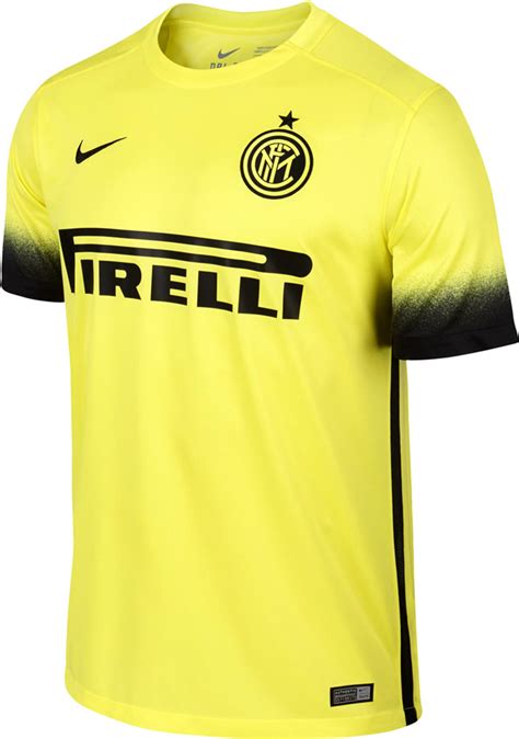 NIKE INTER MILAN 2015 YELLOW 3RD JERSEY - Soccer Plus