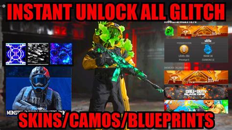 LAST CHANCE INSTANT UNLOCK ALL GLITCH MW3 SKINS CAMOS BLUEPRINTS