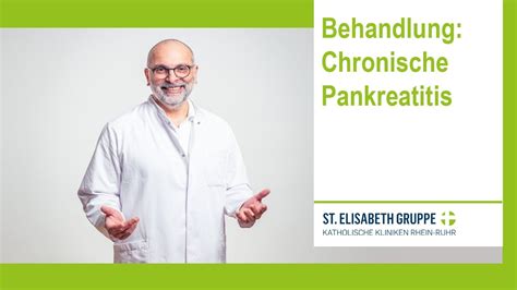 Chronische Pankreatitis Teil Fragerunde Mit Dem Chefarzt Der