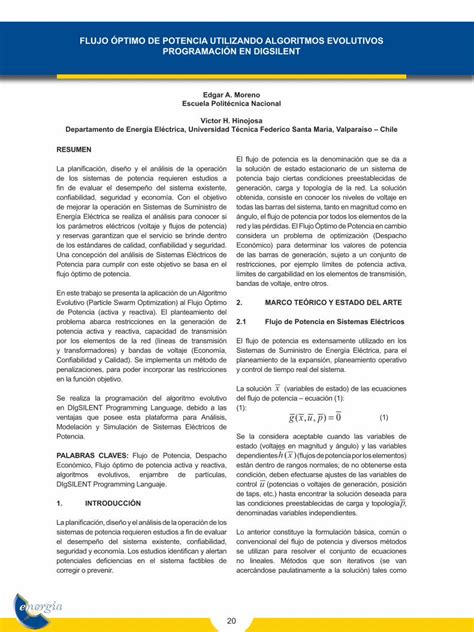 PDF FLUJO ÓPTIMO DE POTENCIA UTILIZANDO ALGORITMOS DOKUMEN TIPS