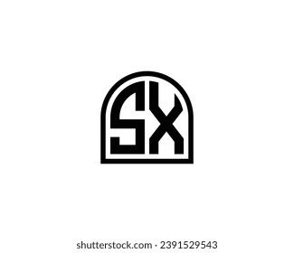 Sx Logo Design Vector Template Stock Vector Royalty Free