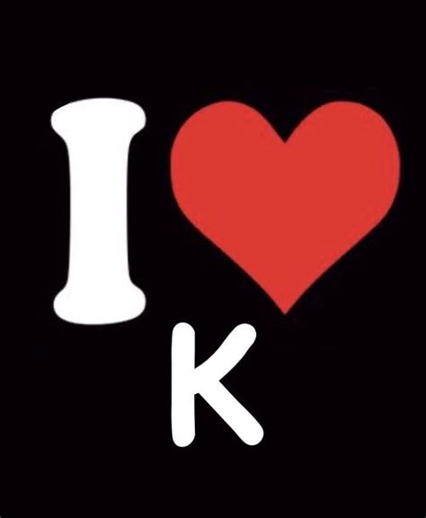 I Heart K Aesthetic Letters Cool Pfps For Discord Heart Wallpaper