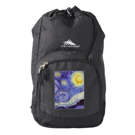 Vincent Van Gogh Starry Night Vintage Fine Art High Sierra Backpack