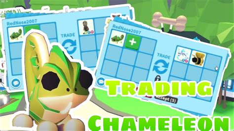 Trading Chameleon In Adopt Me Part Adopt Me Rgb Trading Adopt Me