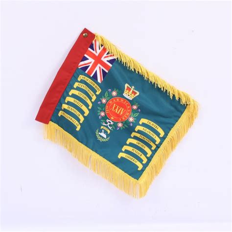 24th Foot Zulu War Regimental Colours Desk Top Flag