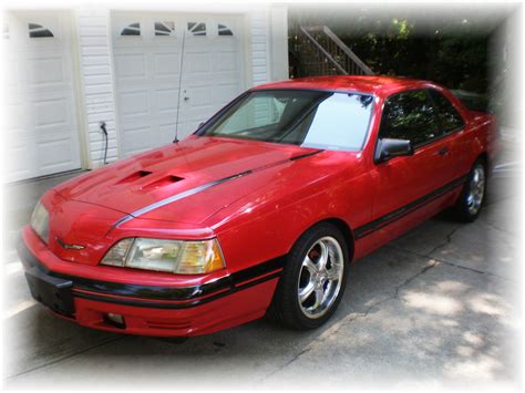 1988 Ford Thunderbird Turbo Coupe Mach 1 Special Edition Red Very Rare