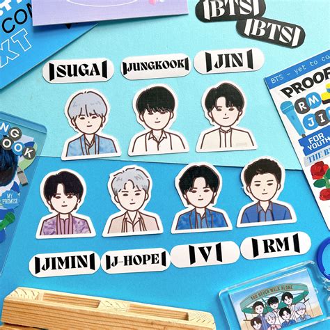 Kpop BTS yet to Come Cartoon Sticker Bts Stickers / Bts - Etsy Singapore