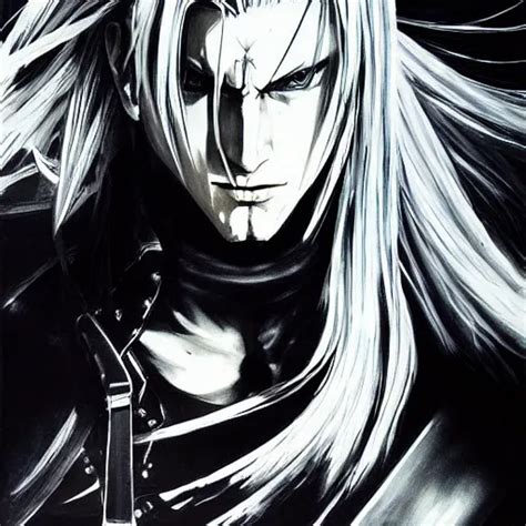 KREA A Beautiful Painting Of Sephiroth By Yoji Shinkawa Metal Gear