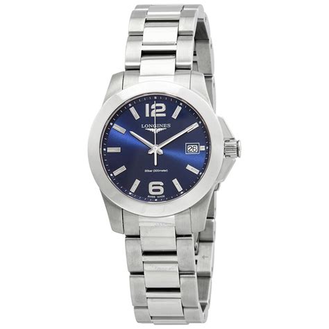 Longines Conquest Quartz Diamond Blue Dial Ladies Watch L33774966