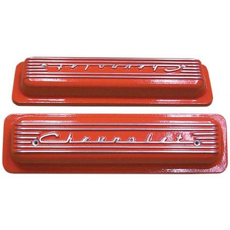 Corvette Valve Covers Classic Style Aluminum Orange 1986Late 1991