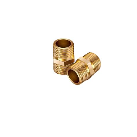 Brass Male Hex Adapter 1 2 X 1 2 Inch Beautyline Metal Tools Trading