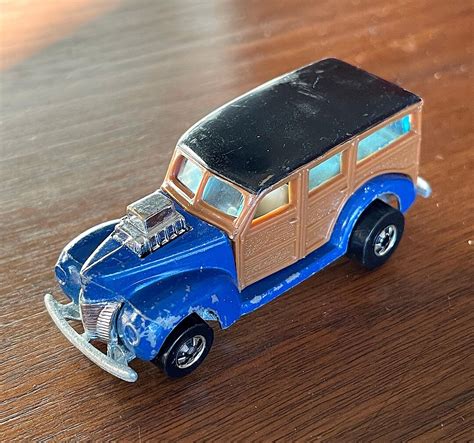 1979 Mattel Inc Hot Wheels Made In Hong Kong 1940 S Navy Blue Ford Woody Wagon 1 60 Scale