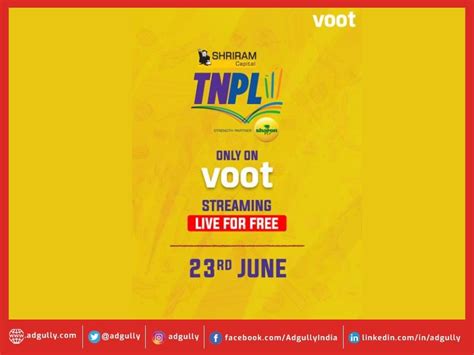 Tamil Nadu Premier League To Live Stream On Voot