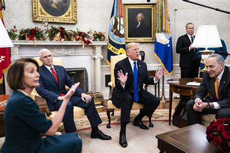 Trump Welcomes A Shutdown During Oval Office Squabble With Pelosi