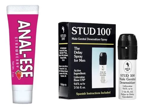 Lubricante Anestesico Anal Ese Fresa Stud Original Fresa Meses Sin Inter S