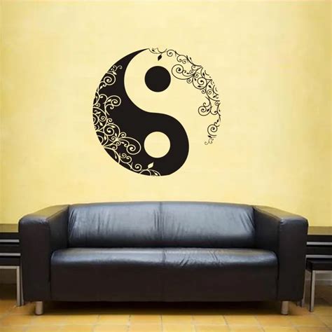 Yoga Club Wall Sticker Tai Chi Decal Pattern Body Building Posters