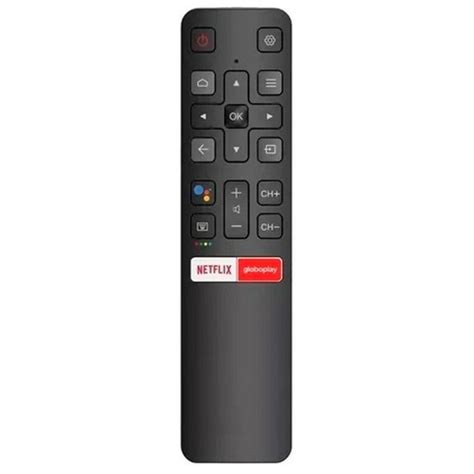 Controle Remoto Smart TV TCL Android 4K Netflix Globo Play Le 7410