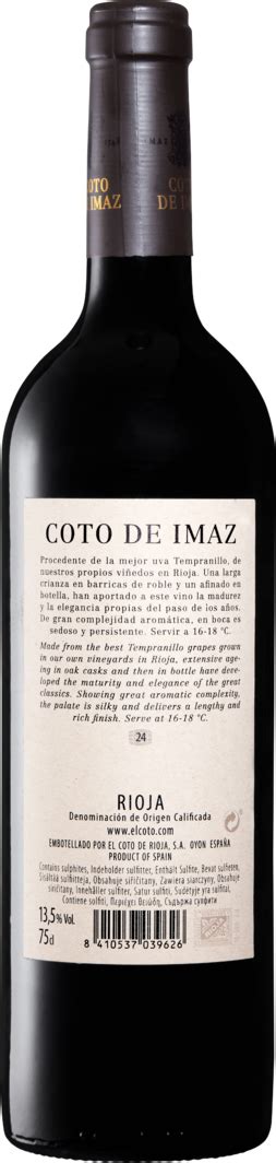 Coto de Imaz Gran Reserva DOCa Rioja 6 Flaschen à 75 cl Denner Weinshop