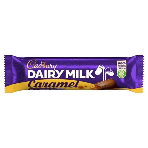 Barre Cadbury Dairy Milk au caramel Épicerie anglaise Candy Dukes